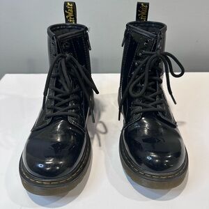 Dr. Martens Kids Black‎ Patent Leather Boots | Size 4 | New